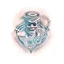 Meander tattoo design idea