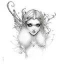 fairy tattoo design idea