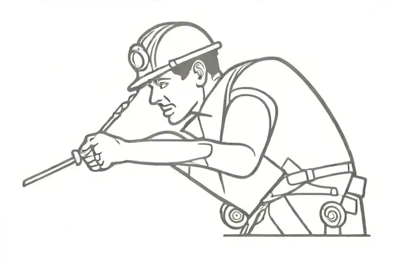Miner tattoo design idea
