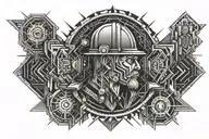 Miner tattoo design idea