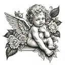 cherub tattoo design idea