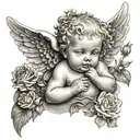 cherub tattoo design idea