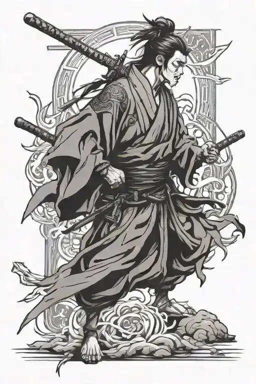 Vagabond Musashi Miyamoto tattoo design idea