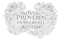 proverbs 16:33 quote tattoo design idea