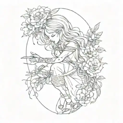 I'll stich myself up alone tattoo design idea