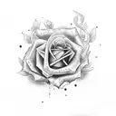 Money rose chicano tattoo design idea