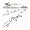 beach August 30 2020 tattoo design idea