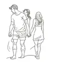 husband wife beach August 30 2020 tattoo design idea