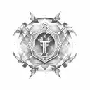 serenity prayer tattoo design idea