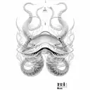 eel tattoo design idea