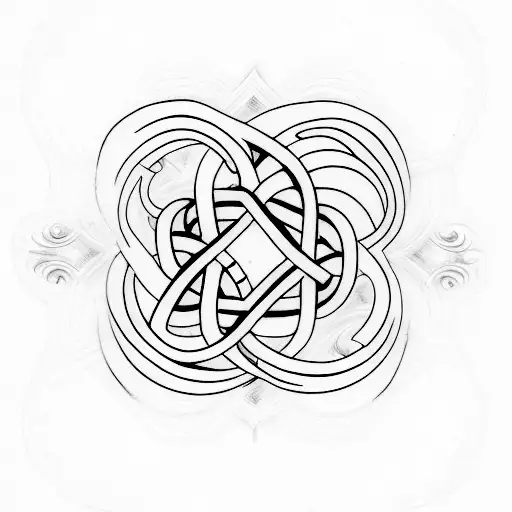 infinity sign and add names hency and rudra  tattoo design idea