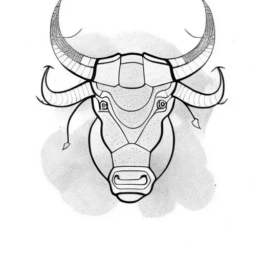 Taurus Bull tattoo design idea
