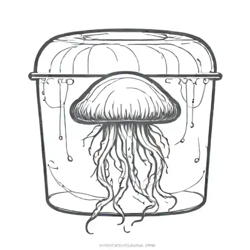jelly fish tattoo design idea