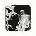 jelly fish tattoo design idea