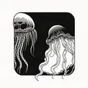 jelly fish tattoo design idea