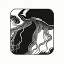 jelly fish tattoo design idea