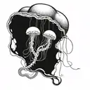 jelly fish tattoo design idea