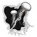 jelly fish tattoo design idea