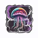 jelly fish tattoo design idea