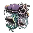 jelly fish tattoo design idea