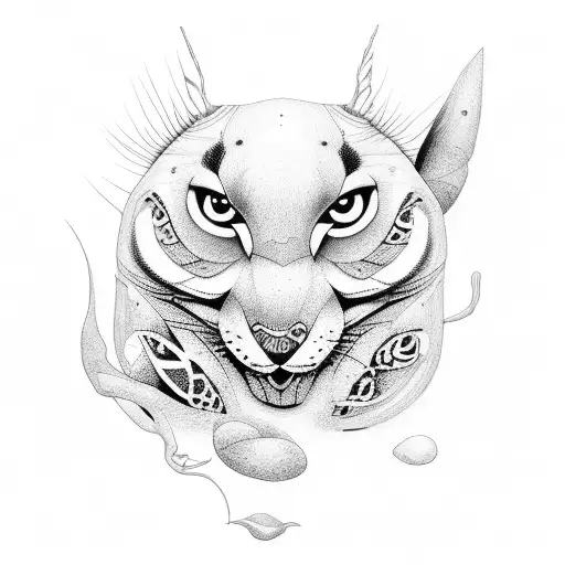 Leah with some art work mixed in tattoo design idea