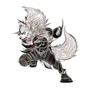 Wolf tattoo design idea