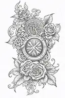 mystical for kids initials Y tattoo design idea