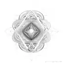  space and time influence radiating postivity, gratitude and growth  tattoo design idea