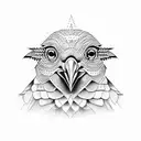 Cornish Chough  tattoo design idea