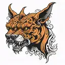 cerberus head tattoo design idea