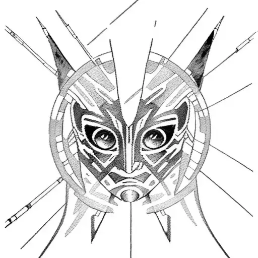 ahsoka tano star wars with two lightsabers watercolor tattoo design idea