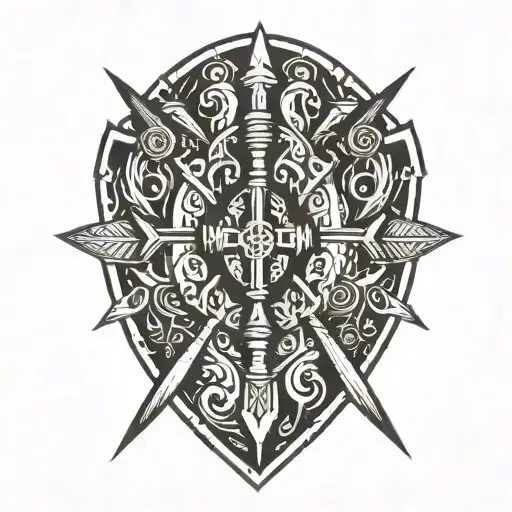 quiver of arrows  tattoo design idea