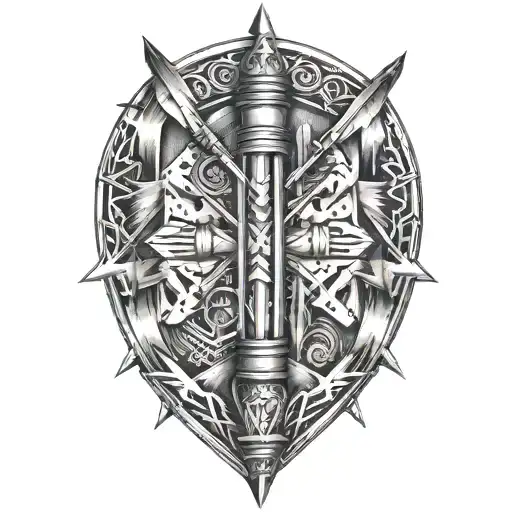 quiver of arrows  tattoo design idea