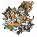 Shri ram  tattoo design idea
