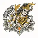 Shri ram  tattoo design idea