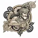 Shri ram  tattoo design idea