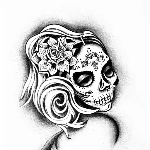Catrina tattoo design idea