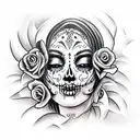 Catrina tattoo design idea