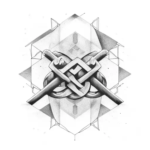 full sleeve, geometric, irish, family, suicide, struggle, strength, life, death tattoo design idea
