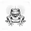 Frog wizard tattoo design idea