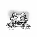 Frog wizard tattoo design idea