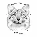Trail of paws of the pets I've owned in my life, 7 pets tattoo design idea