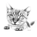 Trail of paws of the pets I've owned in my life, 7 pets tattoo design idea