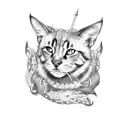 Trail of paws of the pets I've owned in my life, 7 pets tattoo design idea