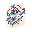 Sparrow tattoo design idea