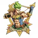 jojo bizarre adventure requiem arrow going tattoo design idea