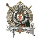 Templar Knight tattoo design idea