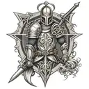 Templar Knight tattoo design idea