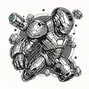Iron Man Infinity Stones  tattoo design idea