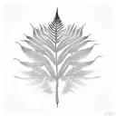 Fern Tree tattoo design idea
